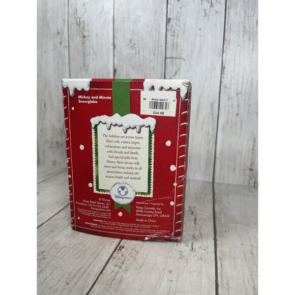 Mickey and Minnie Mouse Snowglobe - Holiday 2006 - Picture 4 of 6